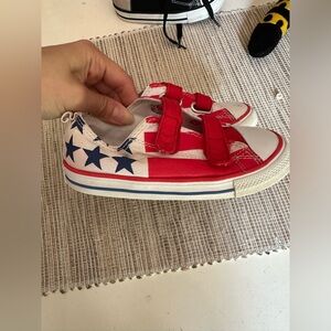 Converse American flag shoes size 10 toddler